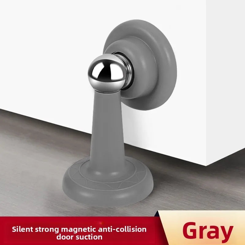 Silicone Anti-collision Magnetic Door Stopper Bedroom Door Study Door Buffer Door Suction No Punching Strong Bonding