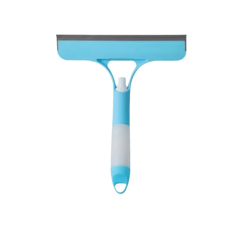 3‑In‑1 Spray Window Squeegee, Multifunctional Glass Cleaning Tool with Scrub Brush & Scraper, Streak‑Free Wiper for Windows, Mirrors, Shower Glass and Car Windshields
