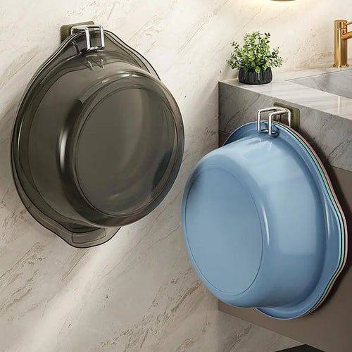1/2Pcs Stainless Steel Washbasin Hook Multifunction Punch-free Kitchen Bathroom Rack Basin Storage Rack Towel Hanging Holder