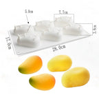 3D Mango Design Silicone Cake Molds Party Pastry Bakeware Fruit Mousse Cake Mould Kitchen Food Grade Dessert Baking Tools