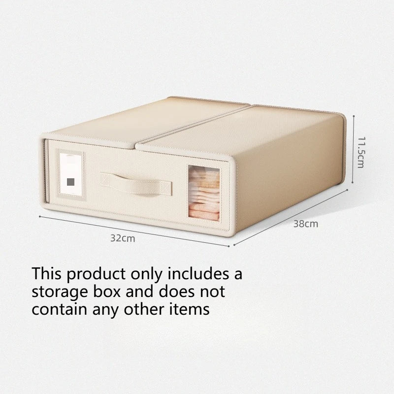 New Solid Color Simple Non-woven Fabric Bed Sheet Storage Box Fabric Bed Sheet Storage Wardrobe Bedroom Duvet Cover Storage Box