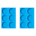 6 Holes Round Silicone Mold Cake Pastry Baking Molds Jelly Pudding Soap Form Ice Cake Decoration Tool Disc Bread Biscuit Mould