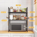Adjustable Microwave Shelf – Multi-Purpose Kitchen Storage Rack