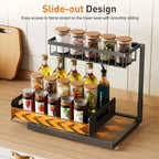2-story Kitchen Sink Storage Containers, Push-pull Cabinet Organizer, Kitchen And Bathroom Organizers And Storage