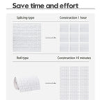 3D Foam Brick Wall Panels Stickers Self Adhesive Waterproof Living Room Wallpaper Wall Decal Home Decor Wallcovering TV Backdrop