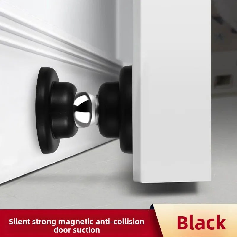 Silicone Anti-collision Magnetic Door Stopper Bedroom Door Study Door Buffer Door Suction No Punching Strong Bonding