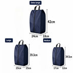3PCS Travel Shoe Storage Pouch Waterproof Fabric Zipper Handbag Portable Dust‑proof Shoes Organizer Bag For Home Business Trip