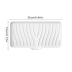 Silicone Faucet Mat Kitchen Sink Tray Soap Dispenser Sponge Drain Pad Sink Splash Drying Mat Countertop Storage Tray