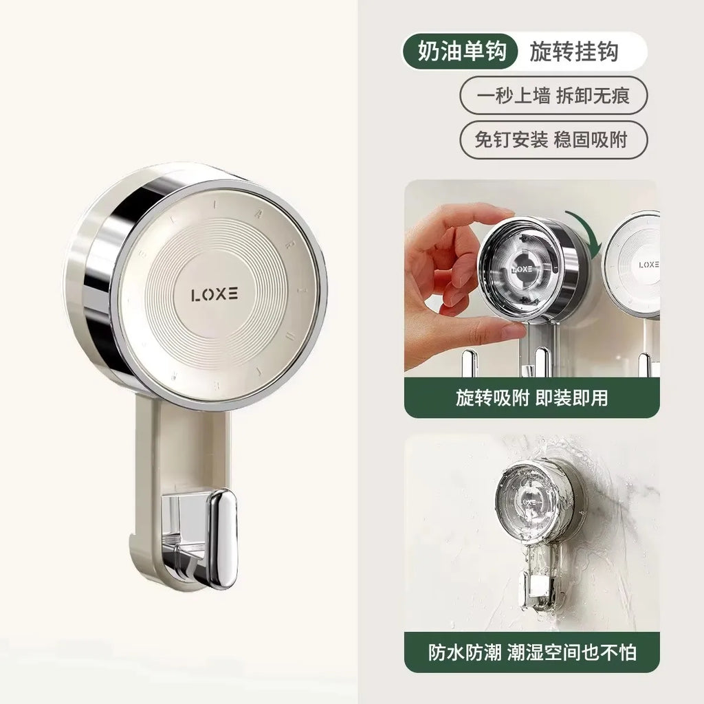 1/4/8pc Suction Hooks Strong Vacuum Power Traceless No-Drilling Adhesive Hooks for Home Bathroom Kitchen Door Back and Toilet