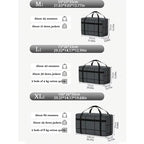 1Pc New Large Capacity and Super Load-bearing Black Composite Material Storage Bag, Dustproof and Moisture-proof with Zipper