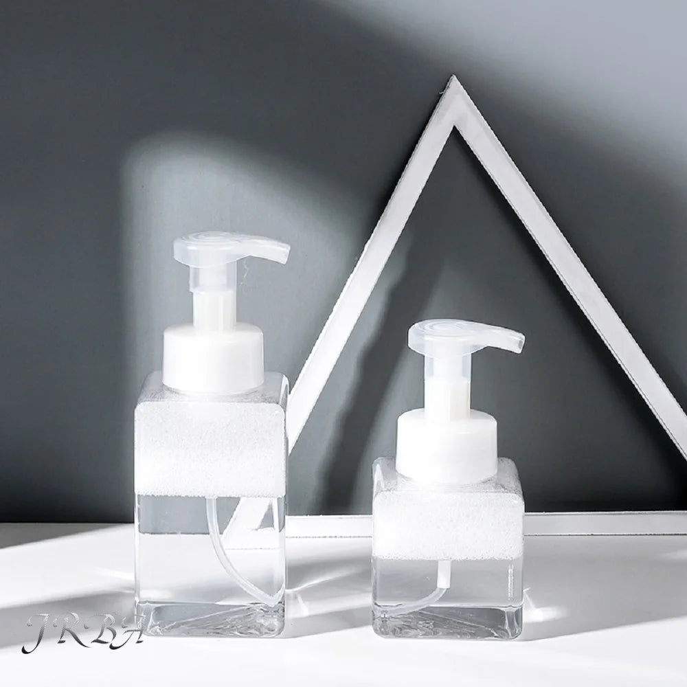 250ml/450ml Large Capacity Foam Bottles Dispenser Plastic Pump Bottles Mini Empty Soap Refillable Bottle Travel Shampoo Foaming