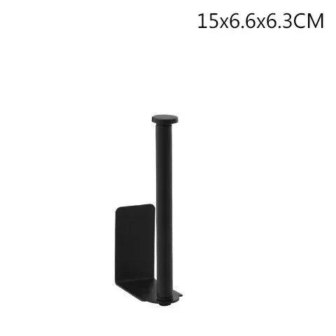 Adhesive Paper Towel Holder Toilet Roll Paper Holder Bathroom Punch-Free Roll Paper Holder Stainless Steel Black Gold Roll Rack