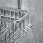 Aluminium Bathroom Shelf Without Drilling, Shower Shelf Shelves Shampoo Holder, Basket Storage Organizer Bathroom Accessories