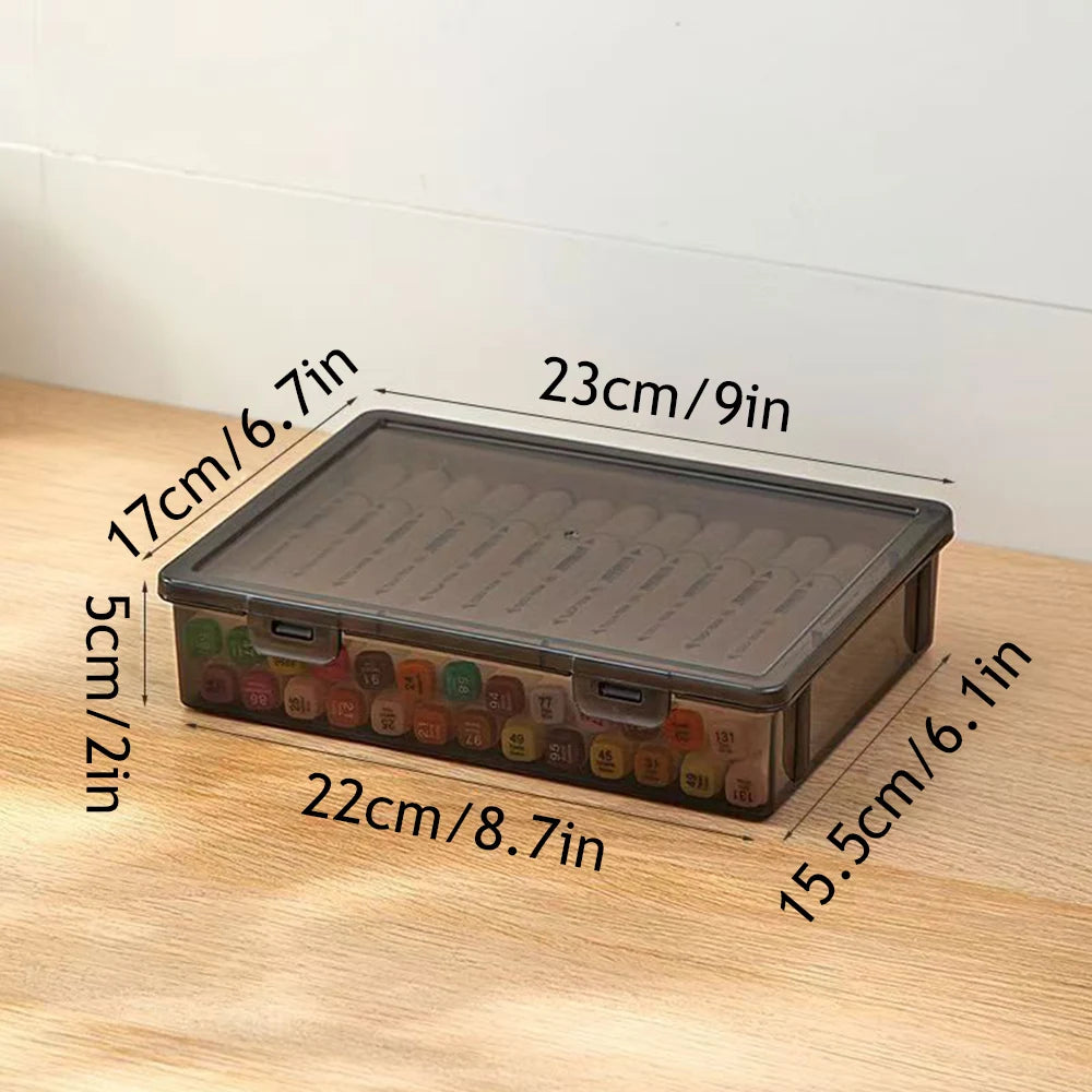 Plastic Document Organizer Organized Clear Square Shape Storage Box Organizing Box Transparent Desktop Document Storage Case