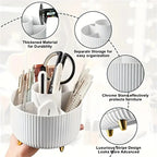 360° Rotating Makeup Organizer with 5 Compartments