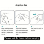 1pc, No Punching Self-Adhesive Hook, Stainless Steel Bathroom Hook, Bathroom Accessories Kitchen Organizer