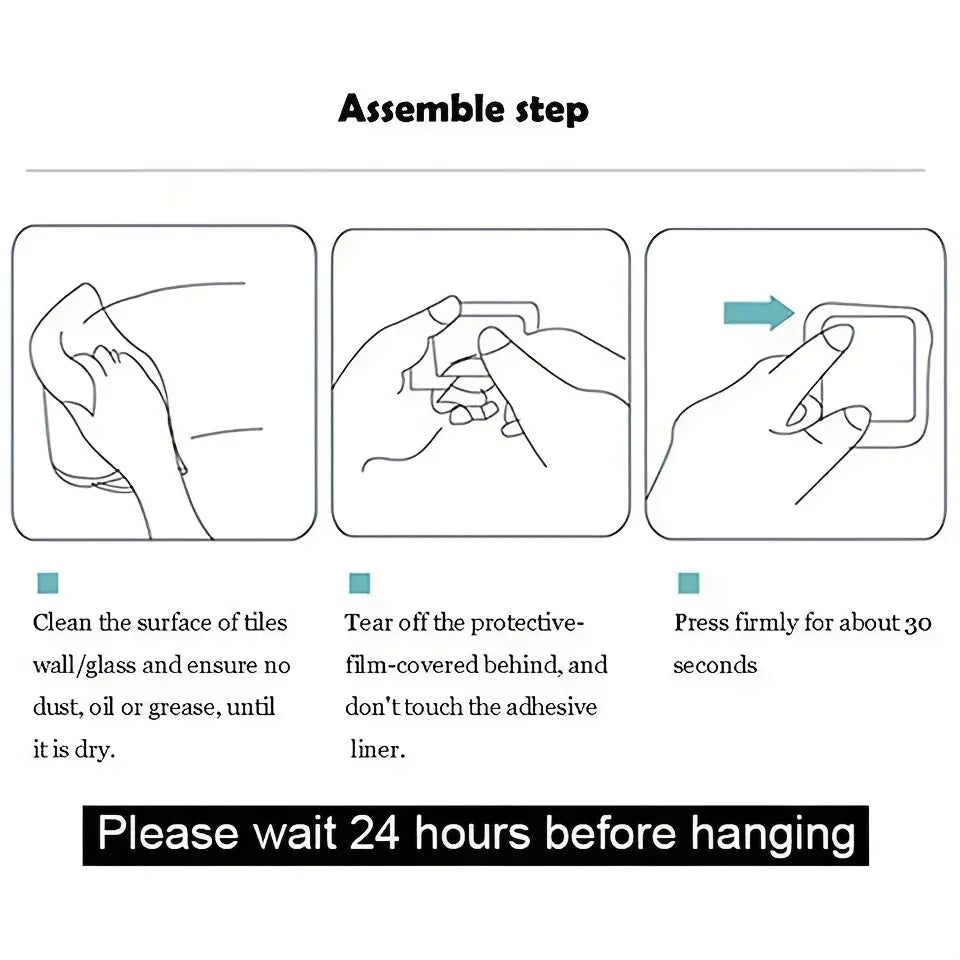 1pc, No Punching Self-Adhesive Hook, Stainless Steel Bathroom Hook, Bathroom Accessories Kitchen Organizer