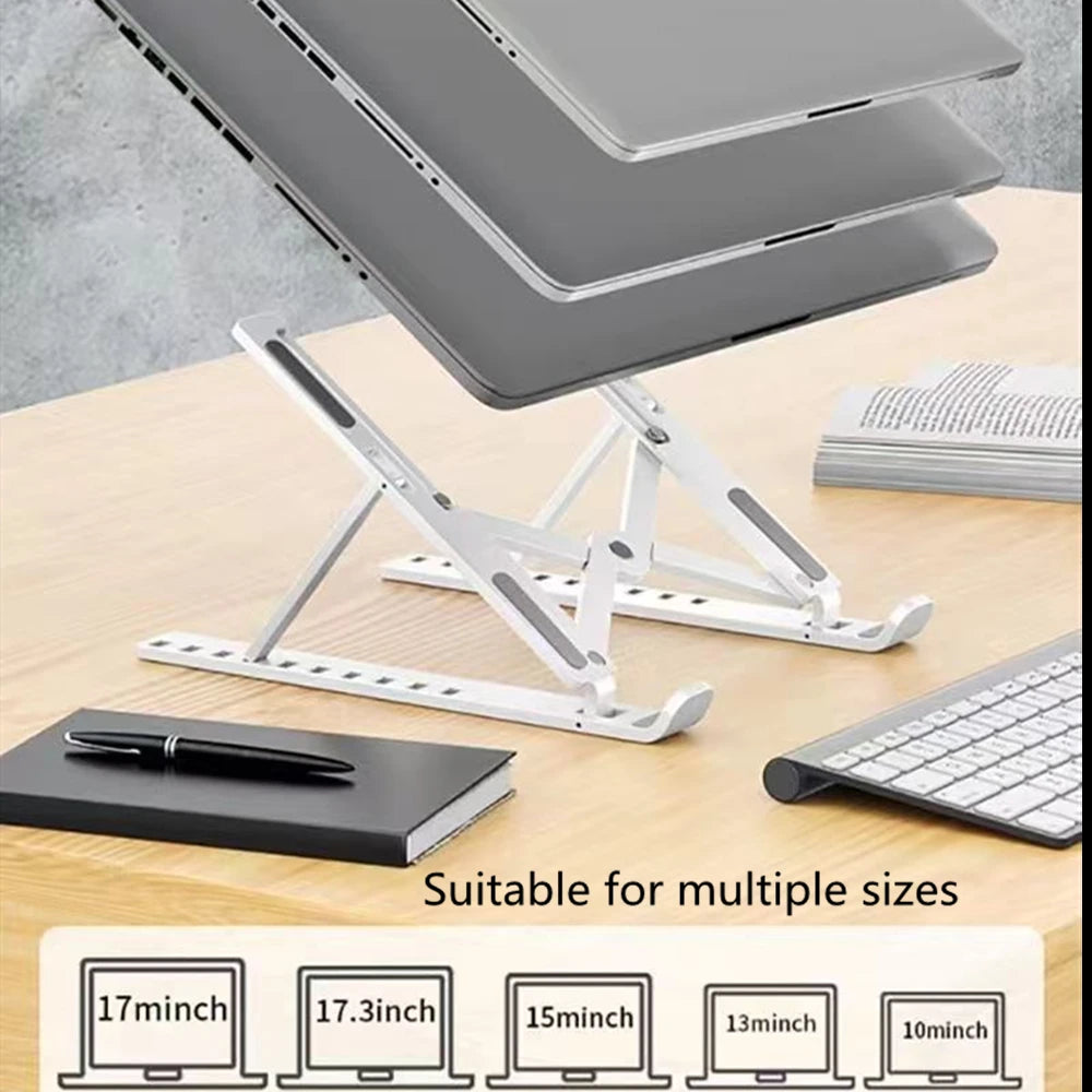 Foldable Laptop Stand ABSAdjustable Portable Notebook Bracket Support Base ABS Holder For Macbook Air Pro Accessories Convenient