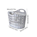 1pc Foldable Laundry Hamper, High Capacity & Portable, Durable Fabric, Space Saver, Collapsible Basket, Bathroom Organizer