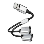 USB Type C Hub Extensions 4 Port USB Cable Splitter OTG High Speed Transfer Adapter Portable Converter For PC Laptop Macbook Pro