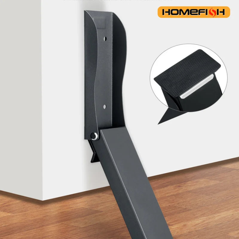 Metal Heavy-Duty Safety Door Stopper Anti-Collision Windproof Door Gap Stopper, Sturdy Door Stop for Home Daily Use