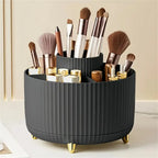360° Rotating Makeup Organizer with 5 Compartments