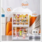 1/3 Pcs Clear StorageBox Stackable Display Case Acrylic Dustproof Organizer for Handbag Figure Toy Makeup Storage Organizer Box