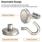 1-40PCS Strong Magnetic Hooks Multi-Purpose Storage Hooks Home Kitchen Bar Storage Hooks Key Storage Hooks Bathroom Hangers