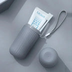 kkjoy 1pc Portable Toothbrush CupToothpaste Holder Travel Toiletries Storage Case | New Creative Storage Box for Home & Travel