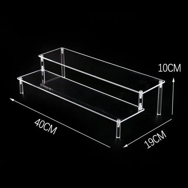 1-5 Tier Acrylic Display Stand,Clear Display Riser Rack for Cupcake,Perfume Doll Décor and Organizer Amiibo Funko POP Figures
