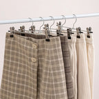 5-Pack Metal Pants Hangers with Adjustable Anti-Slip Clips
