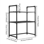 Adjustable Microwave Shelf – Multi-Purpose Kitchen Storage Rack