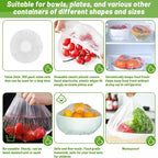 Disposable Food Cover Food Grade Home Fruit Vegetable Saran Wrap Storage Bag Elastic Plastic Wrap Shower Cap Fresh Keeping Bag