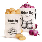 Onion Bag Potato Bag Vegetable Storage Bags Reusable Potatoes Storage Bags With Light-Blocking Liner Drawstring For Vegetable