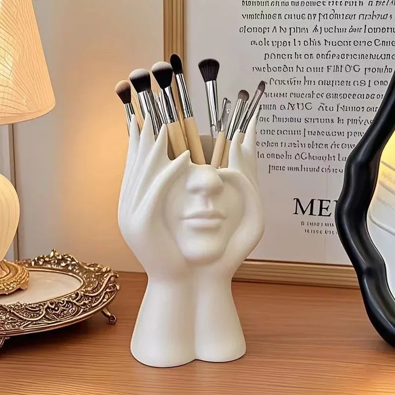 1PC Vinyl Figure Storage Holders Creative Human Body Art Styling Office Organizers Multifunctional Makeup Brush Holder