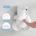 Automatic sensor soap dispenser, foam hand washing device, portable soap bottle, soap distribution device, in bathroom