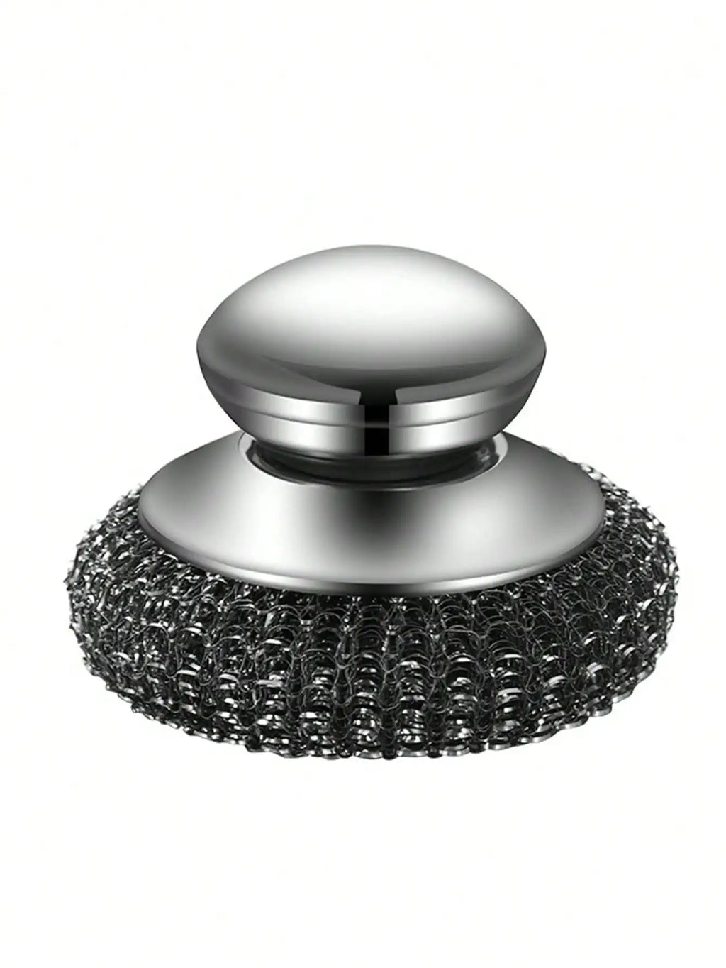 1/2 Pcs Stainless Steel Pot Brush With Handle, Heavy Duty Dish Scrubber Scouring Pad, Steel Wool Cleaning Brush, Suitable For Pots, Pans, Grill, Sink
