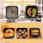 Silicone Air Fryer Mold Oil Filter Strip for PhilipsNA230 COSORI6.2L Non-Stick Reusable Baking Pan Grill Mat Easy Clean