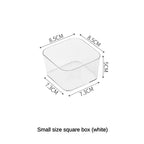 1-4PCS Desk Drawer Organizers Set Makeup Organizer Plastic Makeup Storage Clear Transparent Storage Box for Office Bathroom