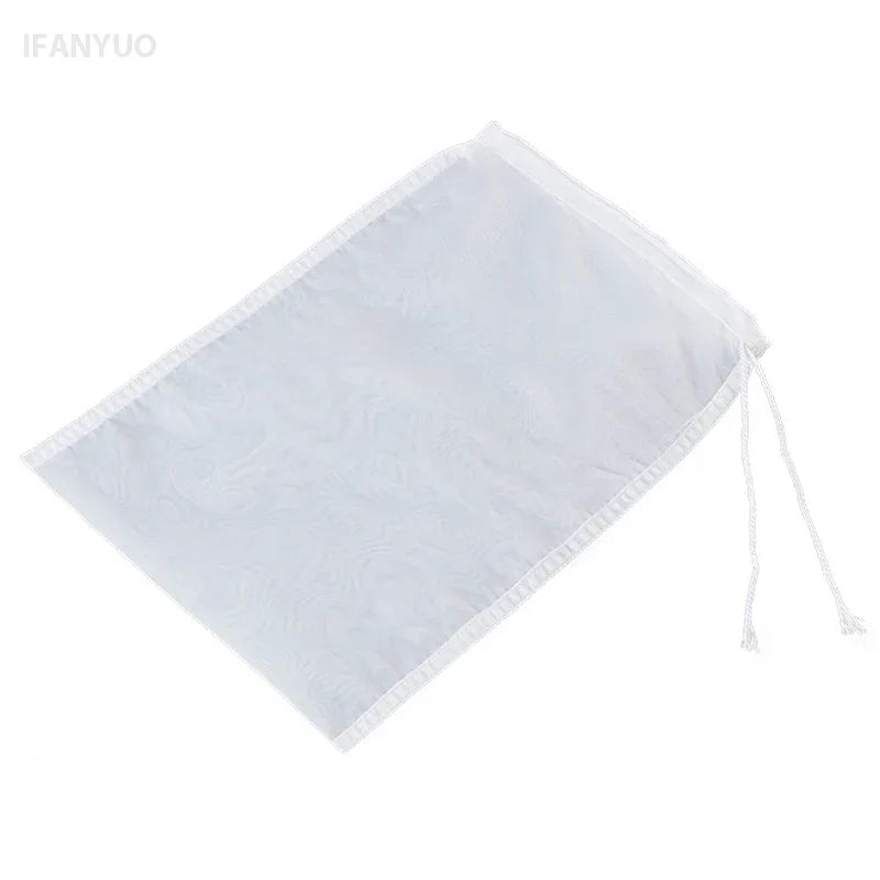 Colander Reusable Yogurt Tea Cheese Brew Food Fabric Home Nylon Soy Milk Wine Nut Cloth Brewing Mesh Filter Bag Water Strainer