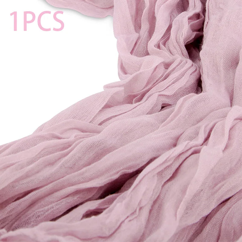 90x400CM Semi-Sheer Gauze Table Runner For Wedding Reception Sheer Bridal Shower Birthday Party Banquet Xmas Table Decoration