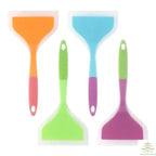 Random Color Pancake Spatula Silicone High Temperature Resistant Beef Meat Egg Kitchen Scraper Wide Pizza Cooking Tools Shovel
