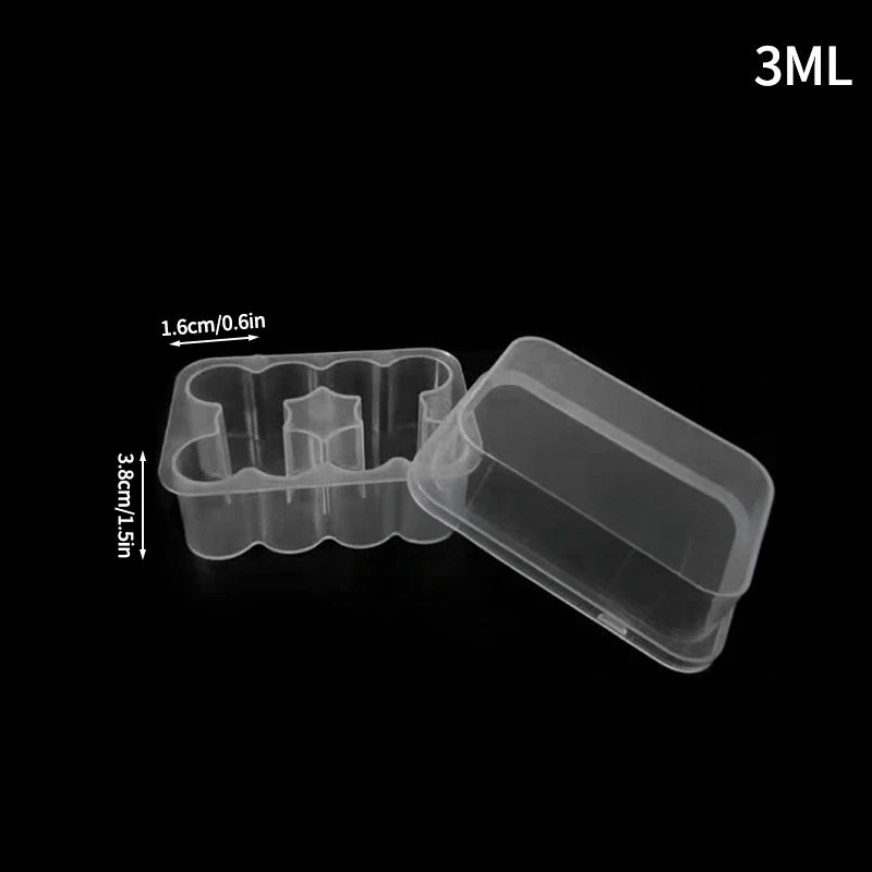 3/5/7/10mL Vial Storage Case Plastic Clear Freezer Tube Box Stackable Microtube Storage Box  Refrigerator Organizer