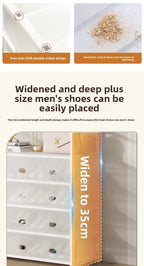Multi-layer Door-mounted Shoe Hat Rack - Simple Assembly Household Integrated Multi-functional Storage Cabinet for Home Use