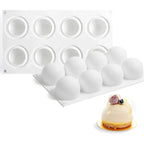 1Pc Round Spherical Mousse Silicone Mold DIY Chocolate Mold for Baking Cake Dessert Pastry Pudding Cupcake Baking Tools 8 Cavity