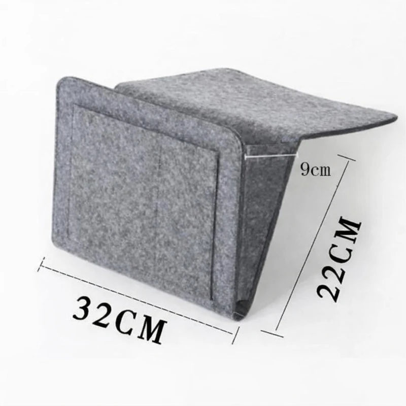 Felt Bedside Hanging Storage Bag Mobile Phone Remote Control Tissue Storage Bag Bedside Book Storage Hanging Bag Household Items