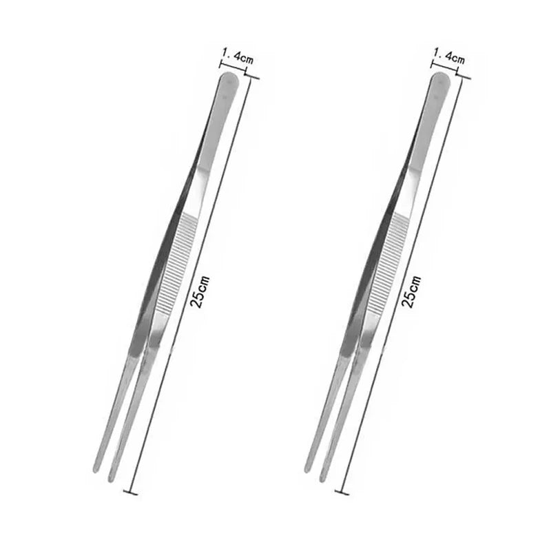 Multifunction Barbecue Tongs Stainless Steel Food Tongs BBQ Clip Kitchen Gadgets Cooking Tweezers Buffet Tool CFQJ006