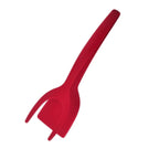 2 In 1 Flip Spatula Tongs Nylon Non Stick Kitchen Gadget Multifunctional EggPancake Fish Omelet French Toast Cooking Making Too