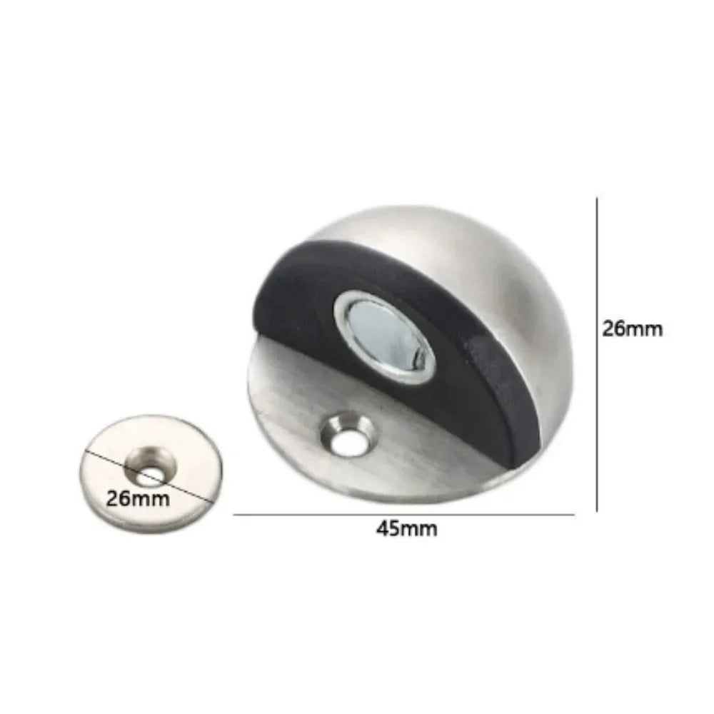 2025 Door Stopper Stainless Steel Magnet Door Stops Doors Holder Home Improvement Hidden Doorstop Furniture Hardware News