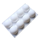 1Pc Round Spherical Mousse Silicone Mold DIY Chocolate Mold for Baking Cake Dessert Pastry Pudding Cupcake Baking Tools 8 Cavity